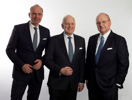 Management Board: Christian Hillermann, Axel Harloff and Rüdiger Weitzel